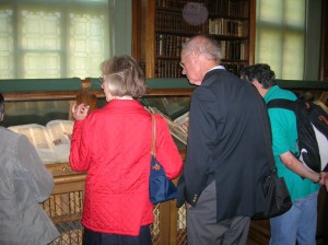 Visitors to the Parker Library